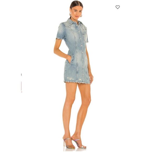 SER.O.YA Denim Mini Dress - Picture 2 of 9